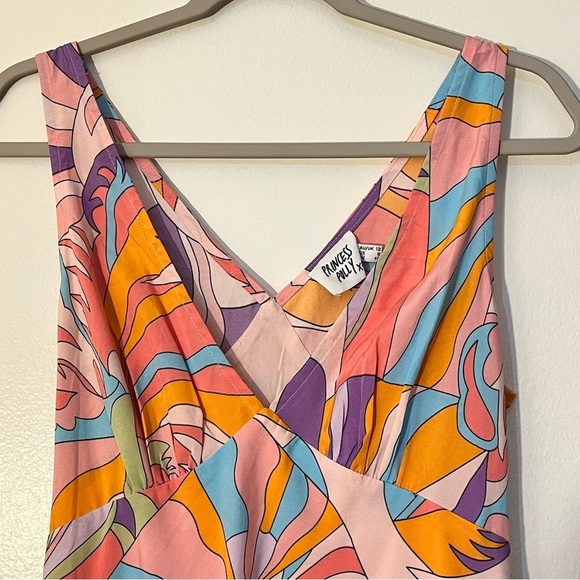 Princess Polly | Nellie mini dress Pink Multi retro pattern Womens size 8 a-line - Picture 6 of 11